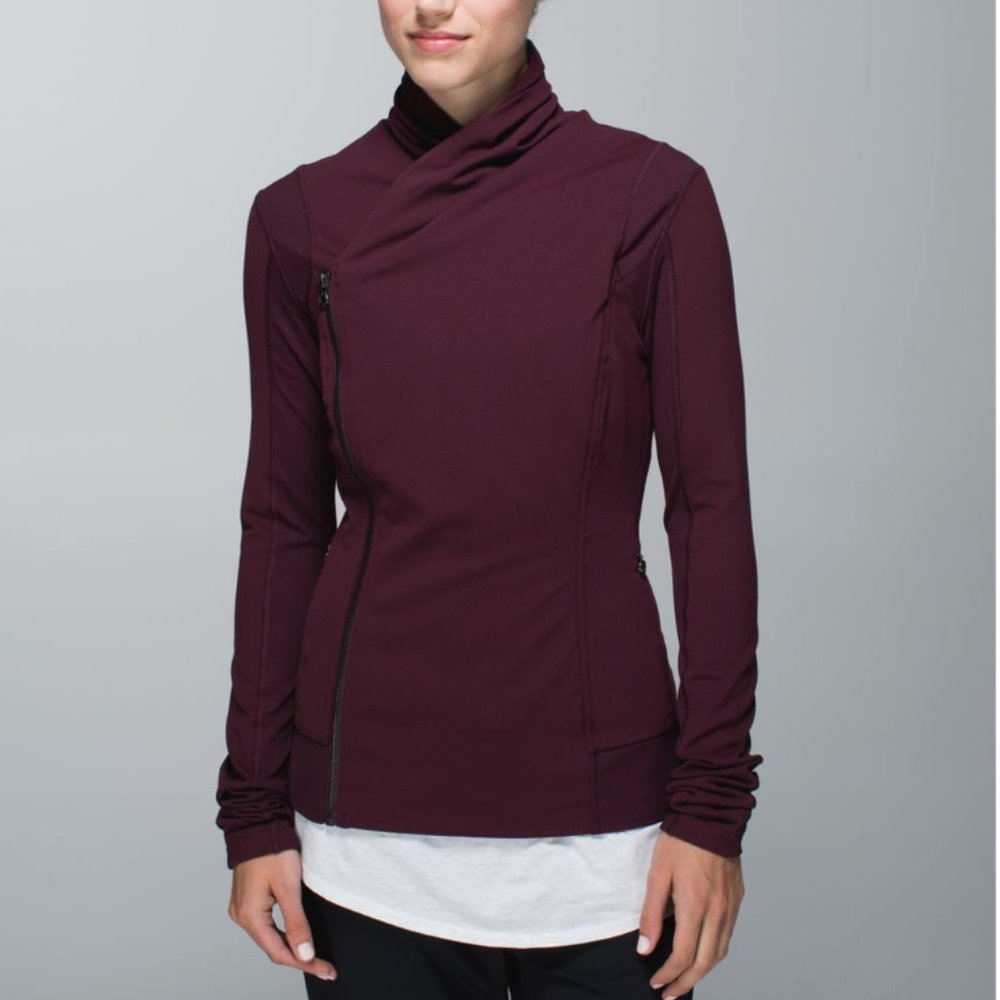 Lululemon Athletica Asymmetrical Zip Bhakti Yoga Jacket